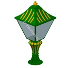 Antique Pillar Fence Lamp Type Tulip T.90 Cm 2